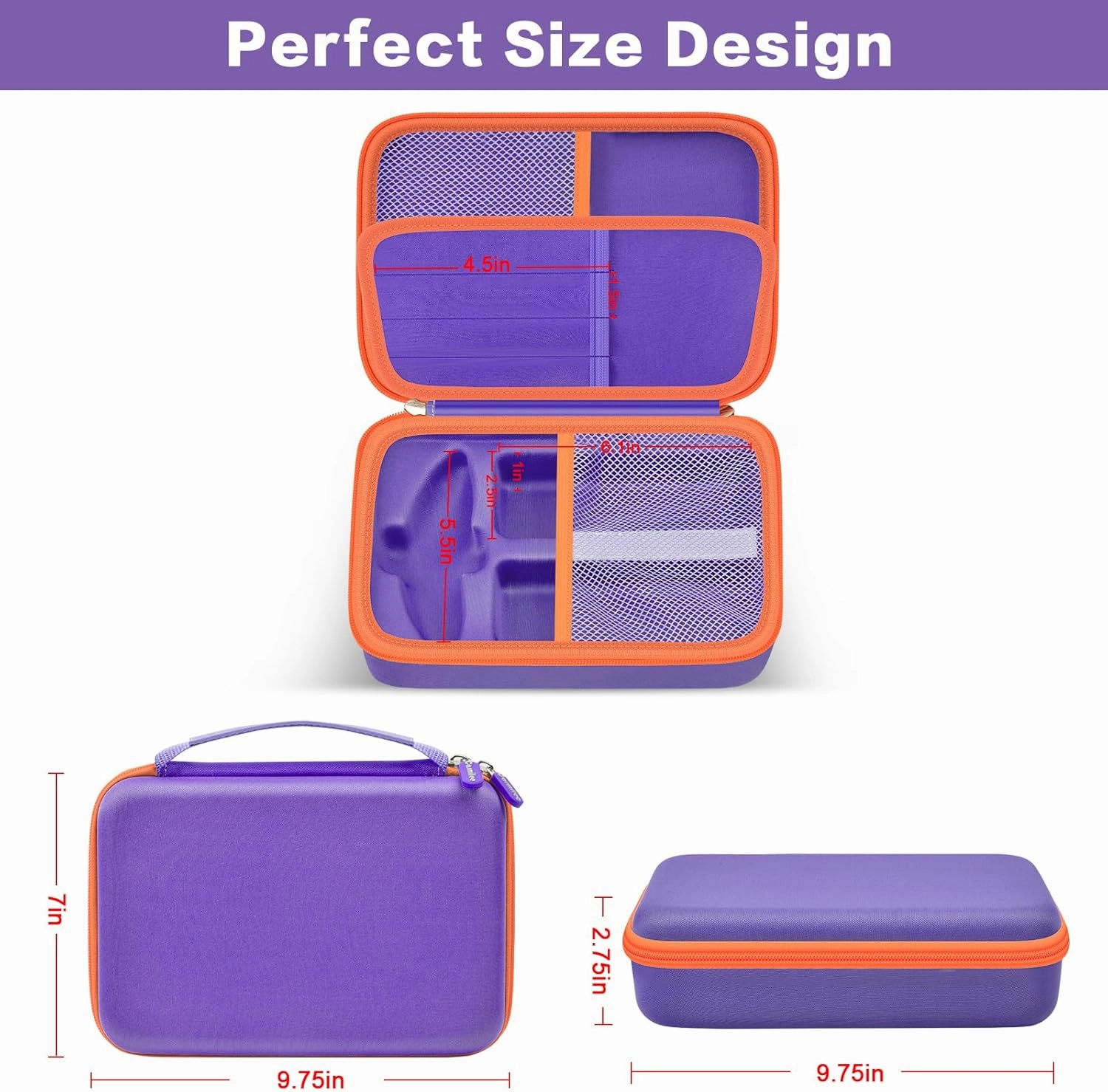 Case for 3Doodler Start  Essentials (2023/2024) for 3D Pen Set for Kids, Art Activity Set Storage for Educational STEM Toy, Hold Plastic Filaments Strands, for DoodlePad and Cable - Box Only (Purple)