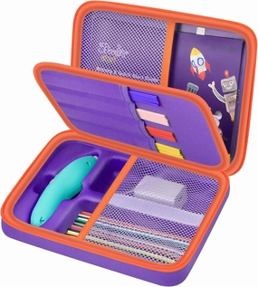 Case for 3Doodler Start  Essentials (2023/2024) for 3D Pen Set for Kids, Art Activity Set Storage for Educational STEM Toy, Hold Plastic Filaments Strands, for DoodlePad and Cable - Box Only (Purple)