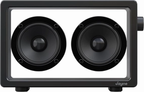 Cassette Portable Bluetooth Speaker, 20W Minimalist Speakers Bluetooth Wireless Loud, HD Powerful Sound and Wide Compatibility V5.3 for Indoor Outdoor - Black