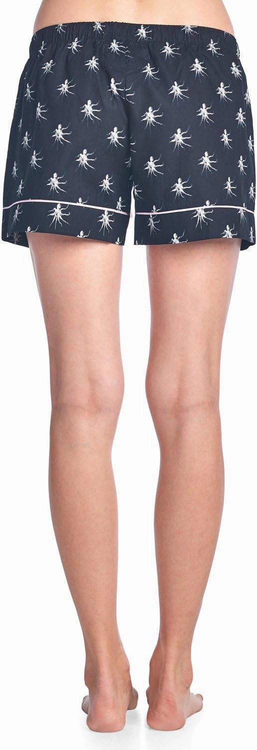 Casual Nights Women's 2 Pack Cotton Woven Lounge Boxer Shorts