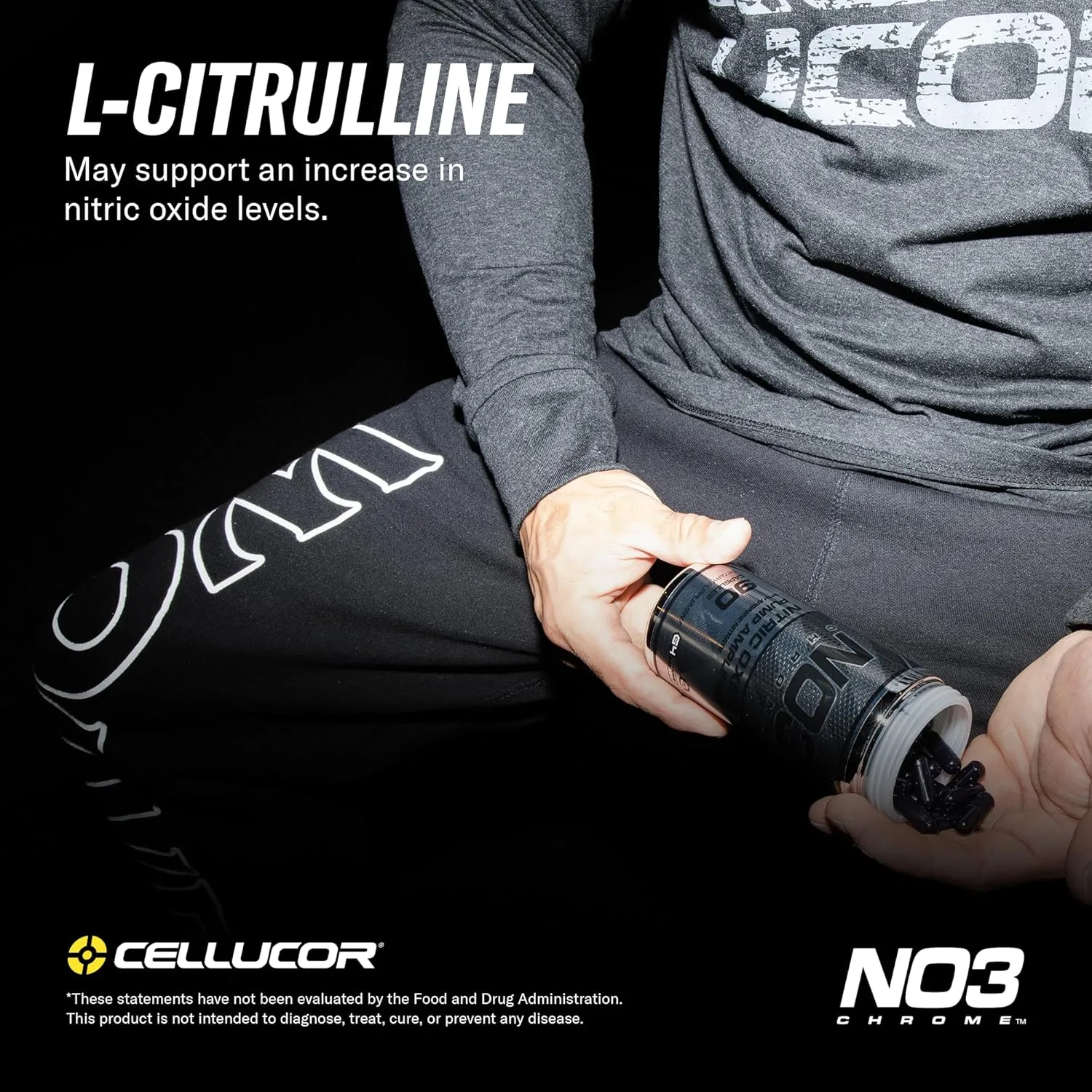 Cellucor NO3 Chrome Nitric Oxide Supplements with Arginine Nitrate for Muscle Pump & Blood Flow, 90 Capsules, G4