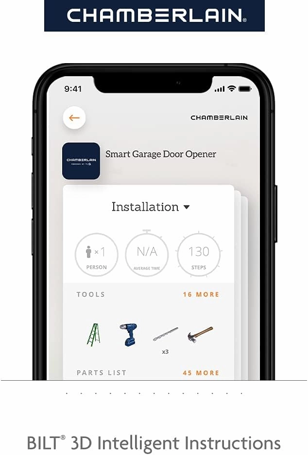 Chamberlain B2405 Quiet Wi-Fi Garage Door Opener, Wireless Keypad - Quantity 1