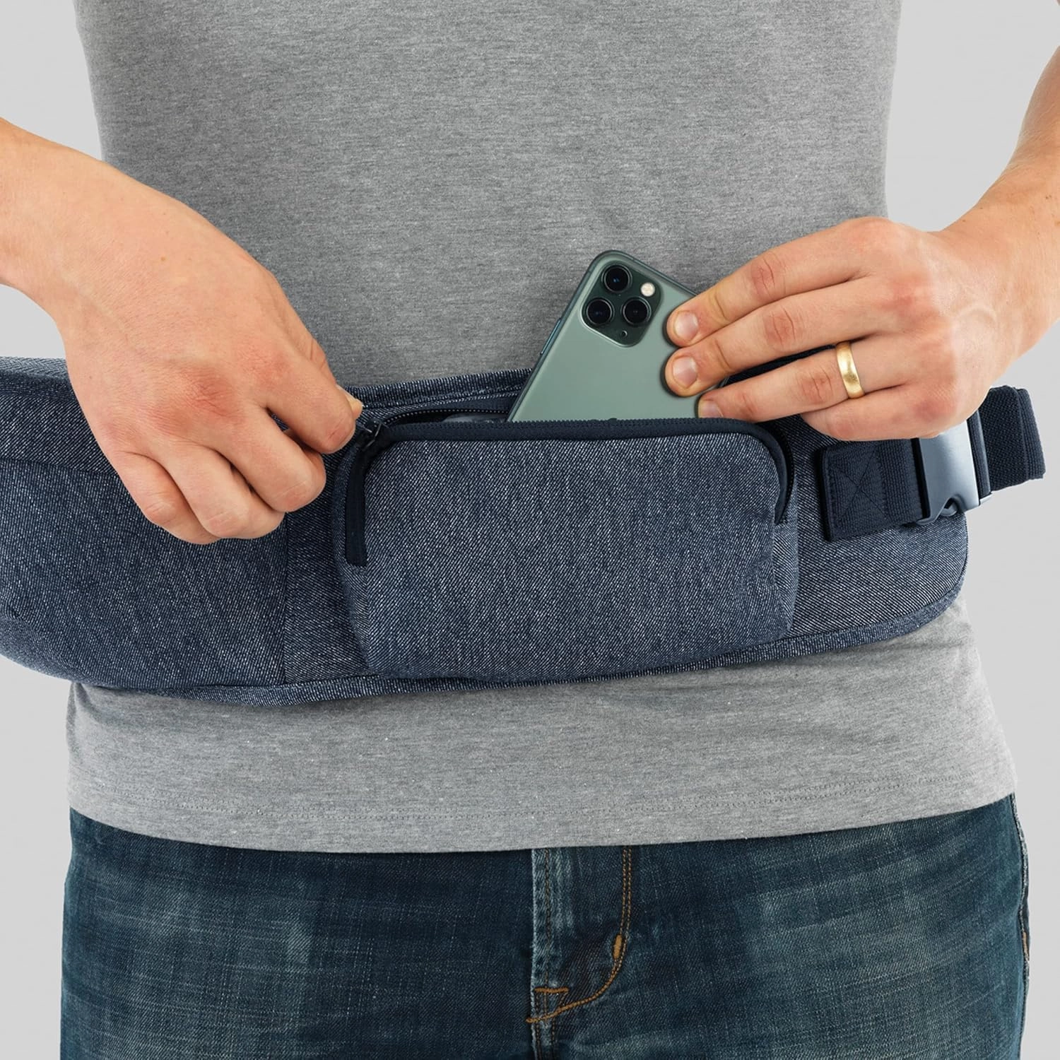 Chicco Sidekick Hip Seat Carrier - Denim | Blue