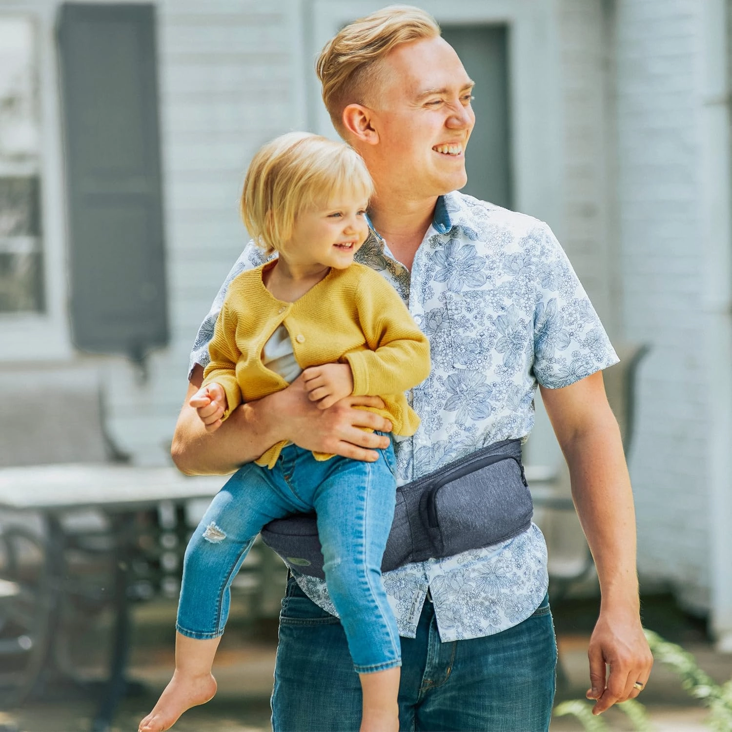 Chicco Sidekick Hip Seat Carrier - Denim | Blue