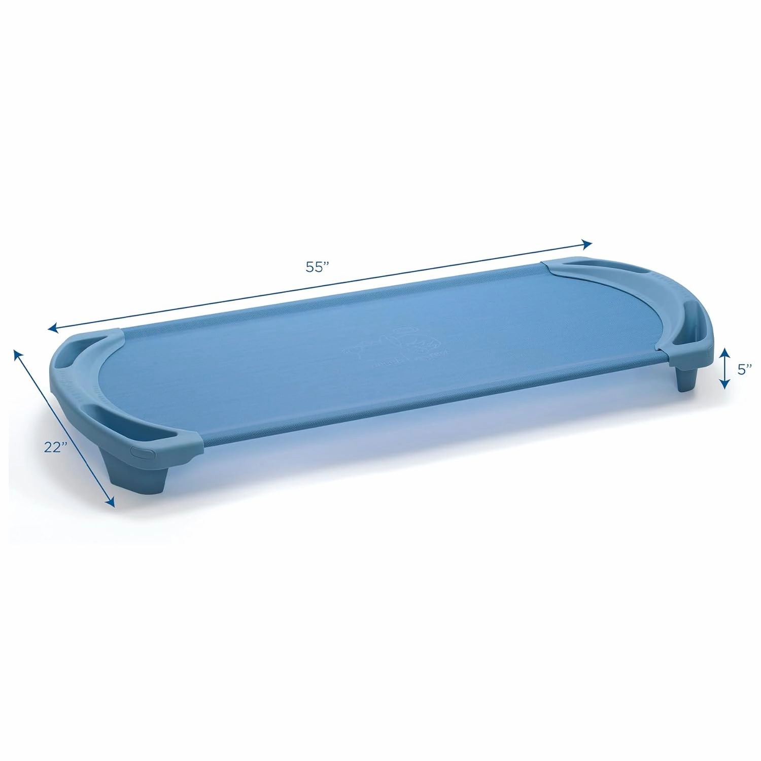 Children’s Factory SpaceLine Nap Cot, Kids Daycare and Preschool Sleeping Cot, Standard Size, Wedgewood