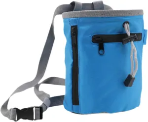 Climbing Chalk Bag Adjustable Waist Belt Storage Pouch Chalk Carrier Bag for Weightlifting Bowling Sports Gym Disc Golf