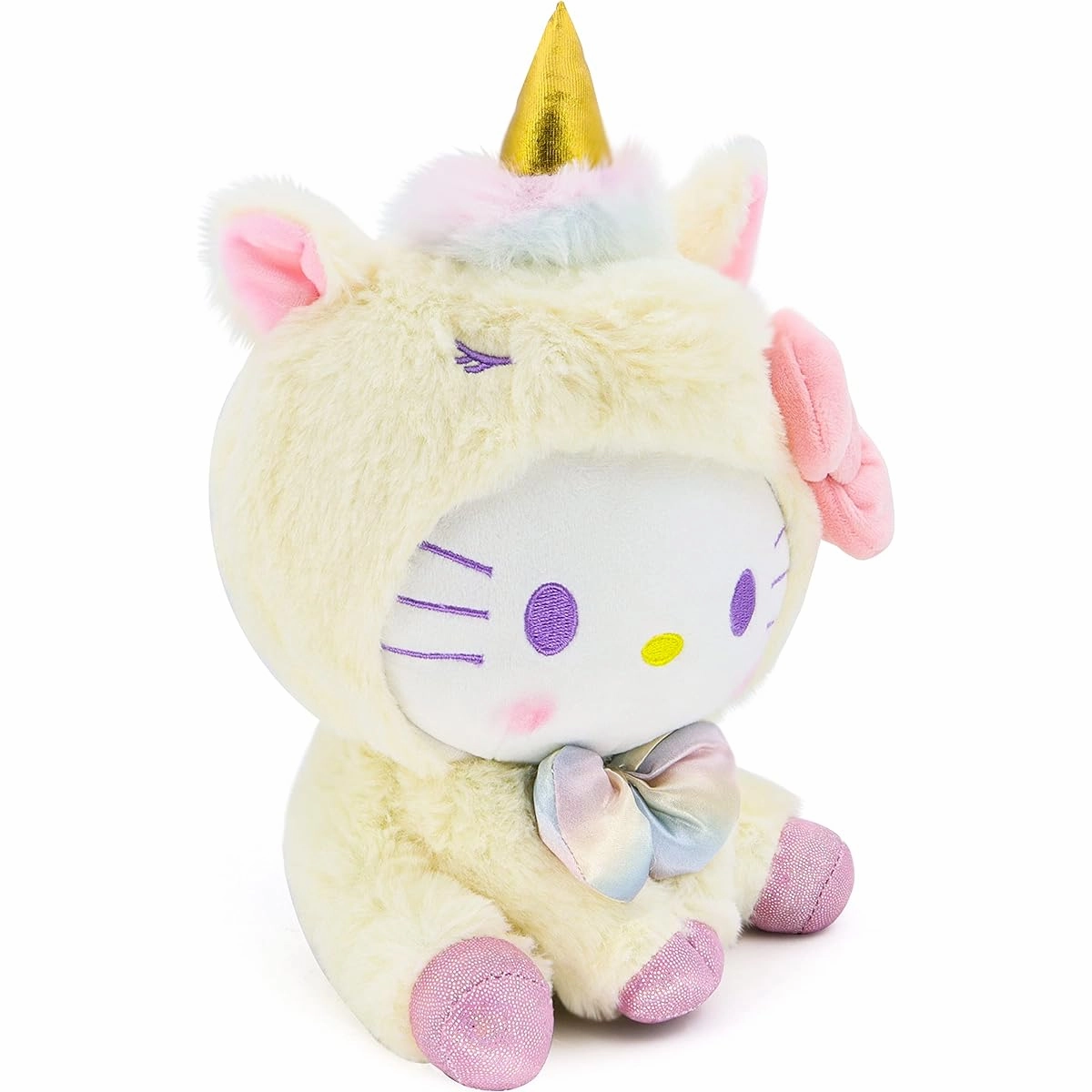COAQAC Unicorn Series Cartoon Plush Toy Fan Stuffed Toy Gift for Boys and Girls Yellow