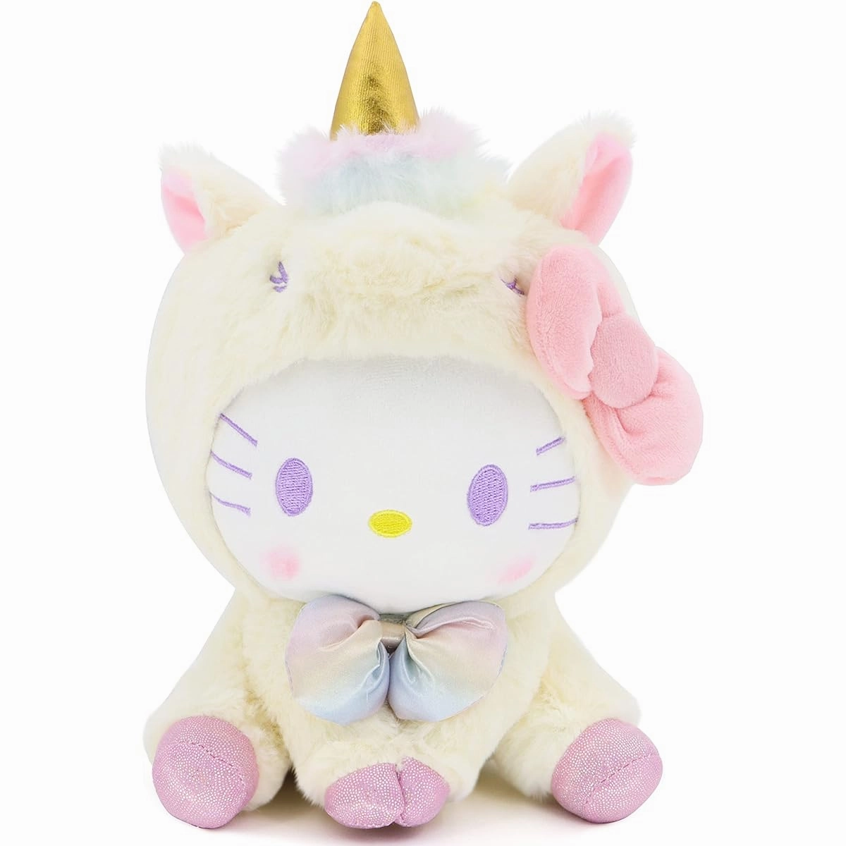 COAQAC Unicorn Series Cartoon Plush Toy Fan Stuffed Toy Gift for Boys and Girls Yellow