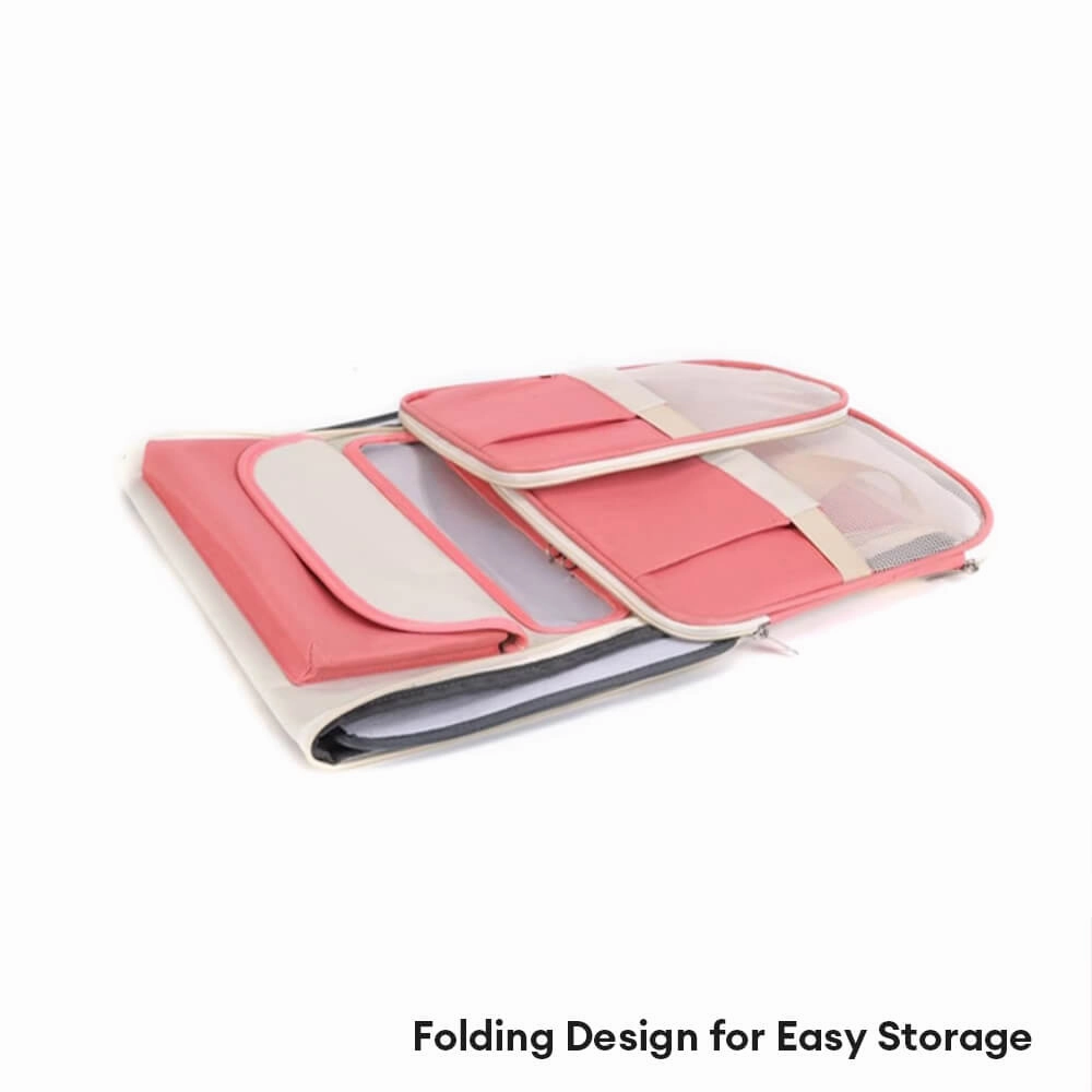 Colorblock Multi-Pocket Crossbody Handbag Cat Carrier Bag