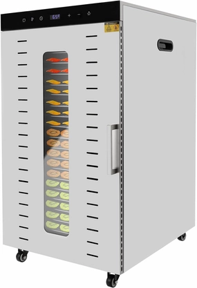 Commercial Food Dehydrator, Double-layer Digital Display Freeze Dryer with 20 Trays, 1700W Large Capacity Food Dryer Commercial Electric Dehydrator for Vegetables, Fruits, Spices, Meats, Flowers