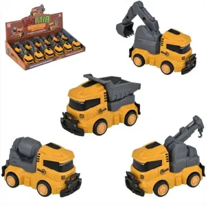 Construction Inertial Vehicle – Fun Push-and-Go Toy