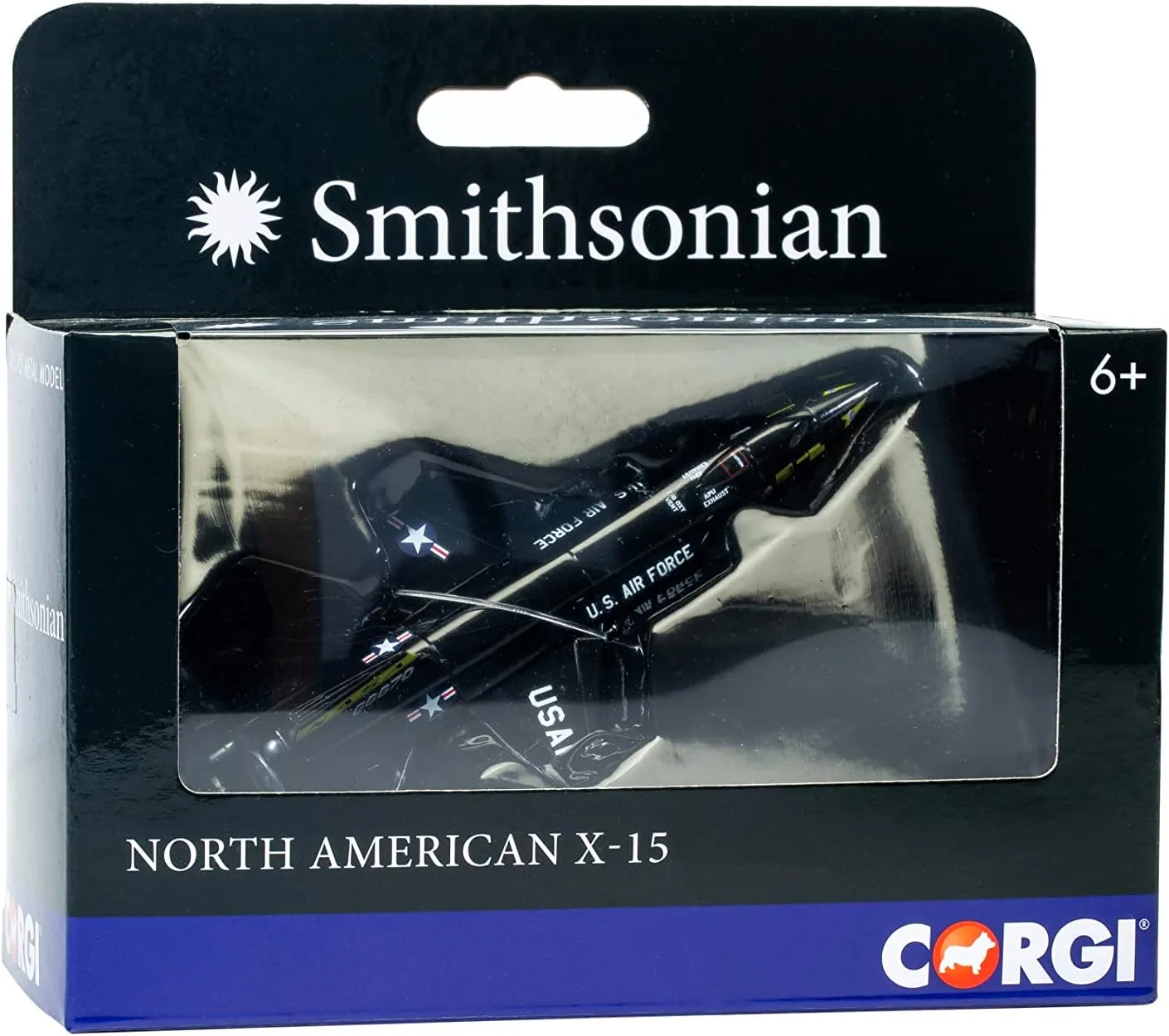 Corgi Diecast Smithsonian Collection North American X-15 Miniature Scale Display Model Aircraft CS913053 Black