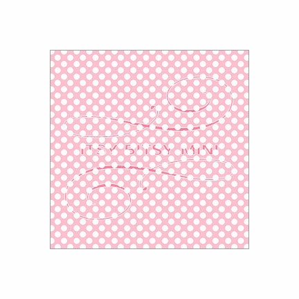 Cottage Chic Polka Dot 1 - Dollhouse Wallpaper