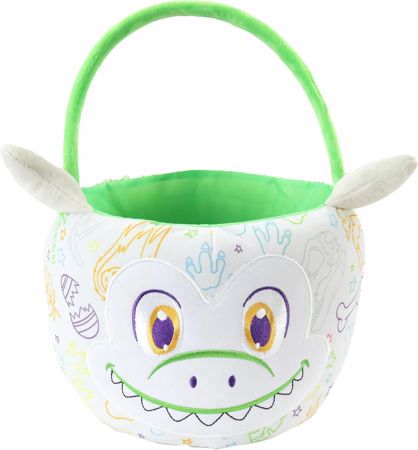 Crayola Color Me Plush, Easter Basket with 3 Ultra-Clean Washable Markers, Green Dinosaur, Creative Fun for Boys and Girls Ages 3 and Up