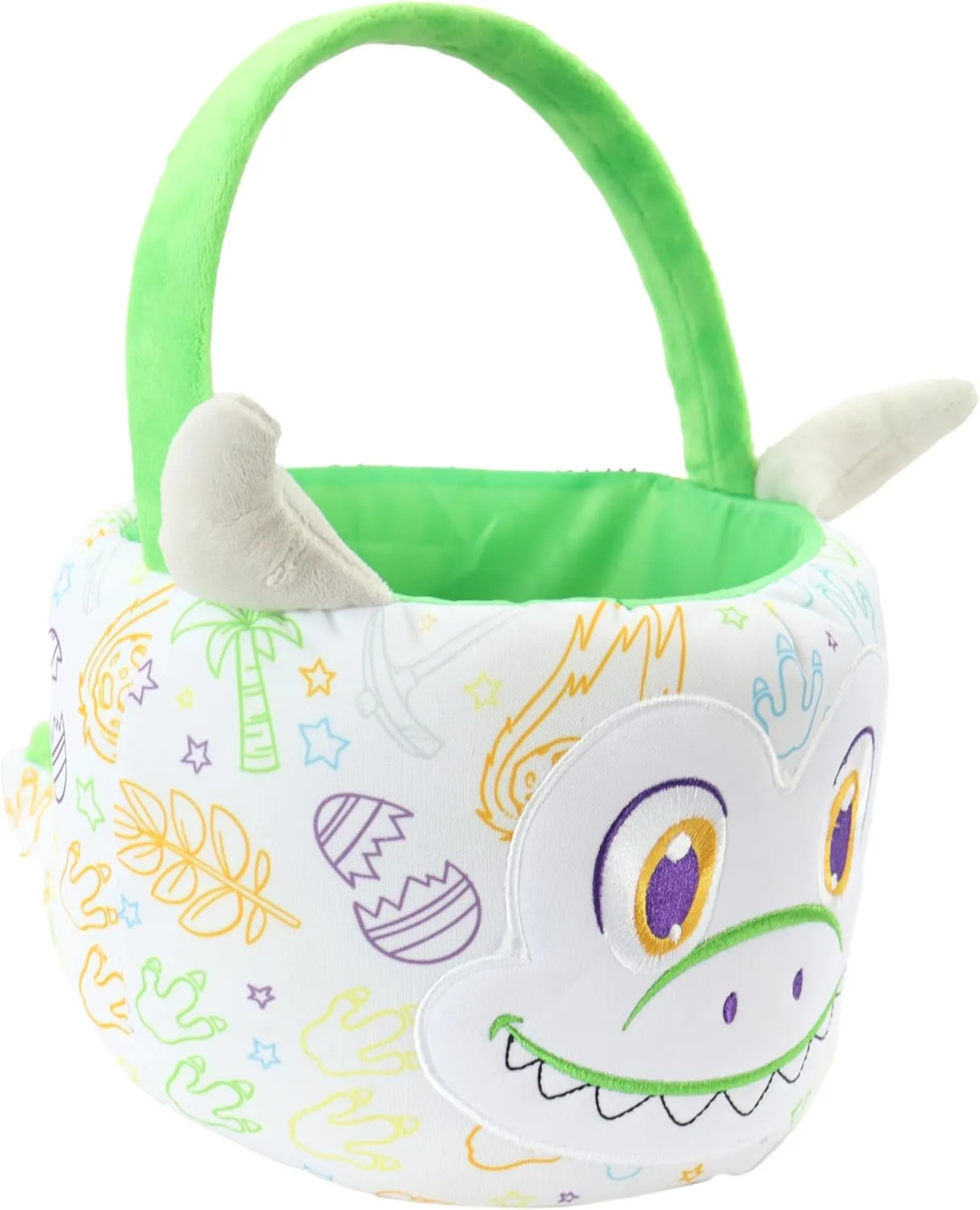Crayola Color Me Plush, Easter Basket with 3 Ultra-Clean Washable Markers, Green Dinosaur, Creative Fun for Boys and Girls Ages 3 and Up