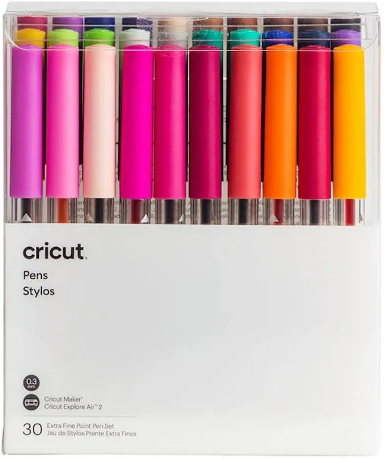 Cricut Extra Fine Point Pens - Ultimate Set (30ct) Explore, Maker, & Venture Machines