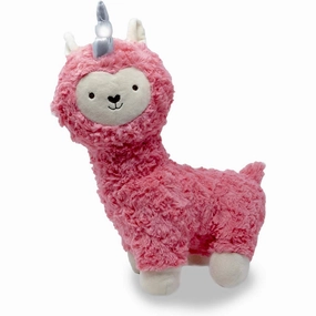 Cuddle Barn Cute Llama Corn 14" Llama Stuffed Playing Music and Horn Light Up Pink CB99927