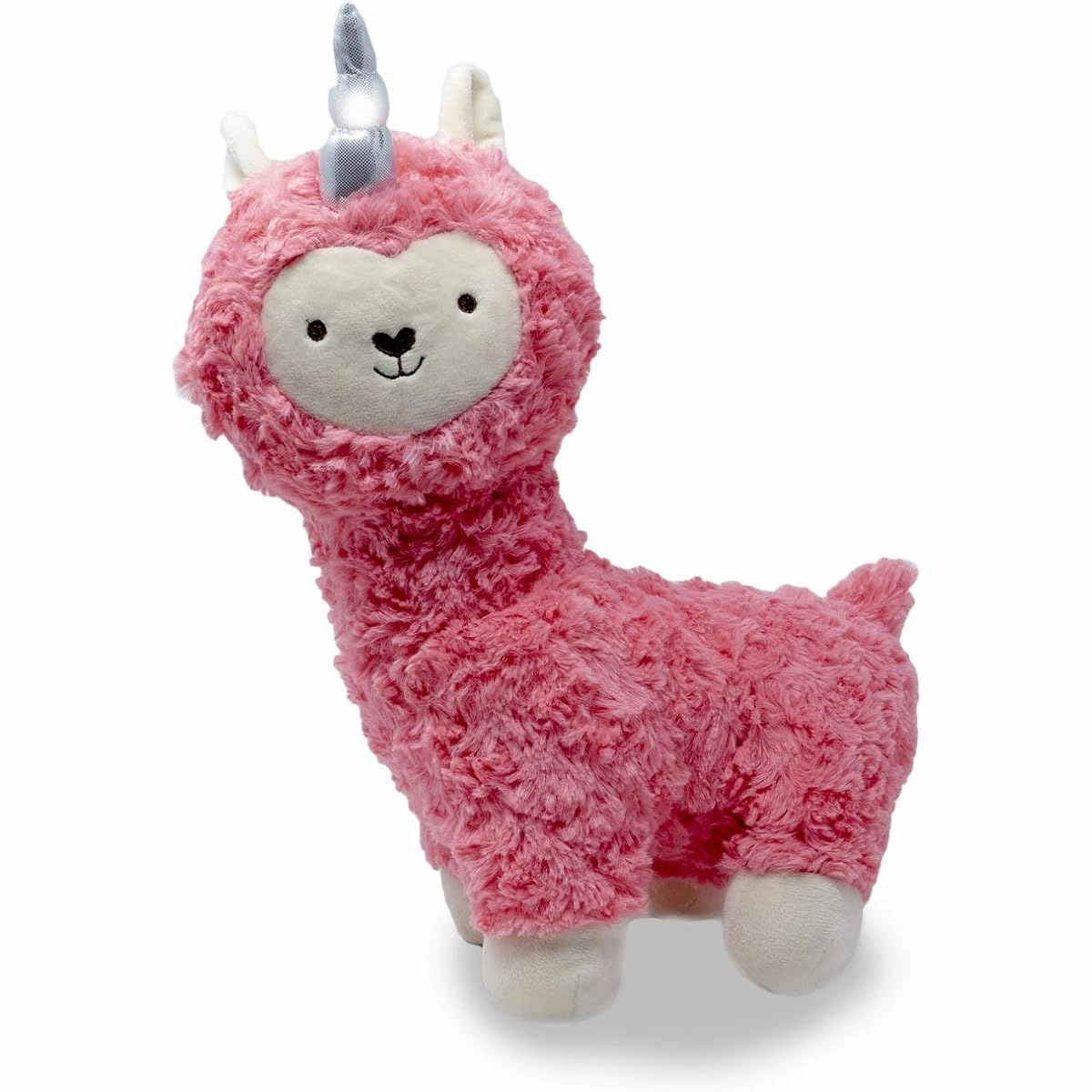 Cuddle Barn Cute Llama Corn 14" Llama Stuffed Playing Music and Horn Light Up Pink CB99927