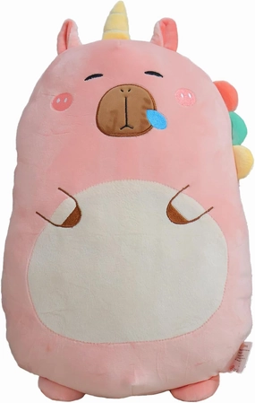 Cute Capybara Plush Toy Pillow, Squishy Capybara Plushie Hugging Pillow, Super Soft Guinea Pig Plush Toy Gifts for Kids