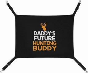 Daddy's Future Hunting Buddy Cat Hanging Hammock Soft Breathable Pet Cage Dog Hammock with Adjustable Straps and Metal Hooks