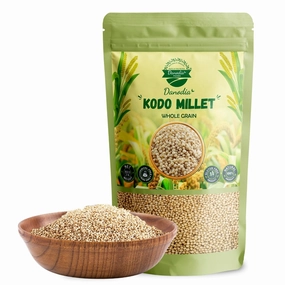 Danodia Foods Organic Kodo Millet (2 lbs | 950g | 33oz) | Unpolished, Whole Grain, Gluten-Free, Hulled, Low GI Superfood Of The Decade | Natural, Non-GMO, Vegan, High Fiber & Protein | Ideal Rice Alternative