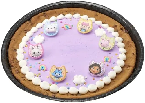DecoPac DreamWorks Gabby's Dollhouse Rings, 24 Cupcake Decorations Featuring Gabby, Pandy Paws, Irresistible Kitty Characters, and Super Fun Adventures! - 24 Pack