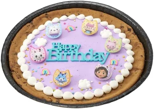 DecoPac DreamWorks Gabby's Dollhouse Rings, 24 Cupcake Decorations Featuring Gabby, Pandy Paws, Irresistible Kitty Characters, and Super Fun Adventures! - 24 Pack