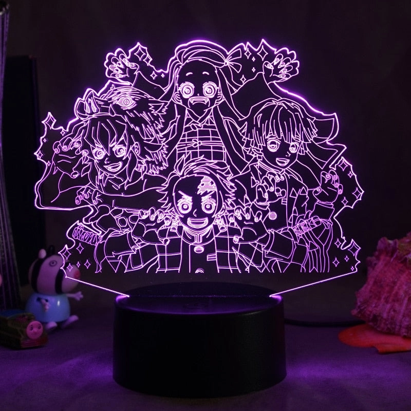 Demon Slayer Anime Tanjiro Lamp Setup