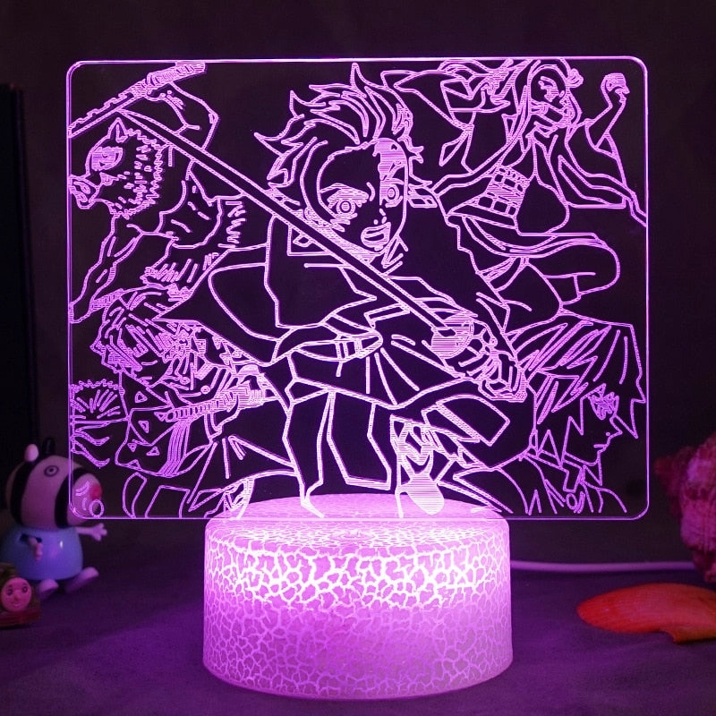 Demon Slayer Anime Tanjiro Lamp Setup