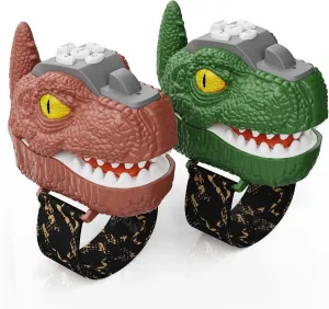 Dinosaur Walkie Talkies for Kids, Adjustable Volume, 500 Meters Range, Outdoor Adventure Toys for Boys & Girls 3-12 Years Old