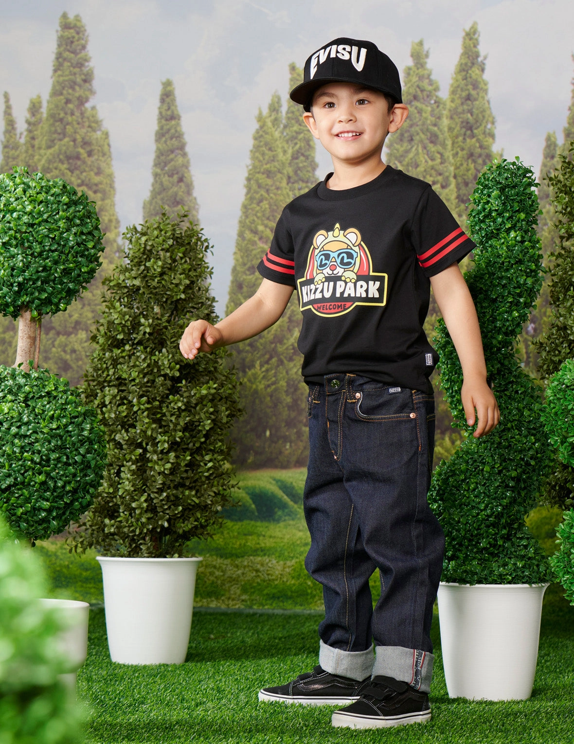 Dinosaur Bear Print Regular Fit T-shirt