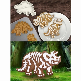 Dinosaur Fossil Cookie Molds