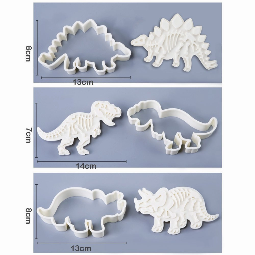 Dinosaur Fossil Cookie Molds
