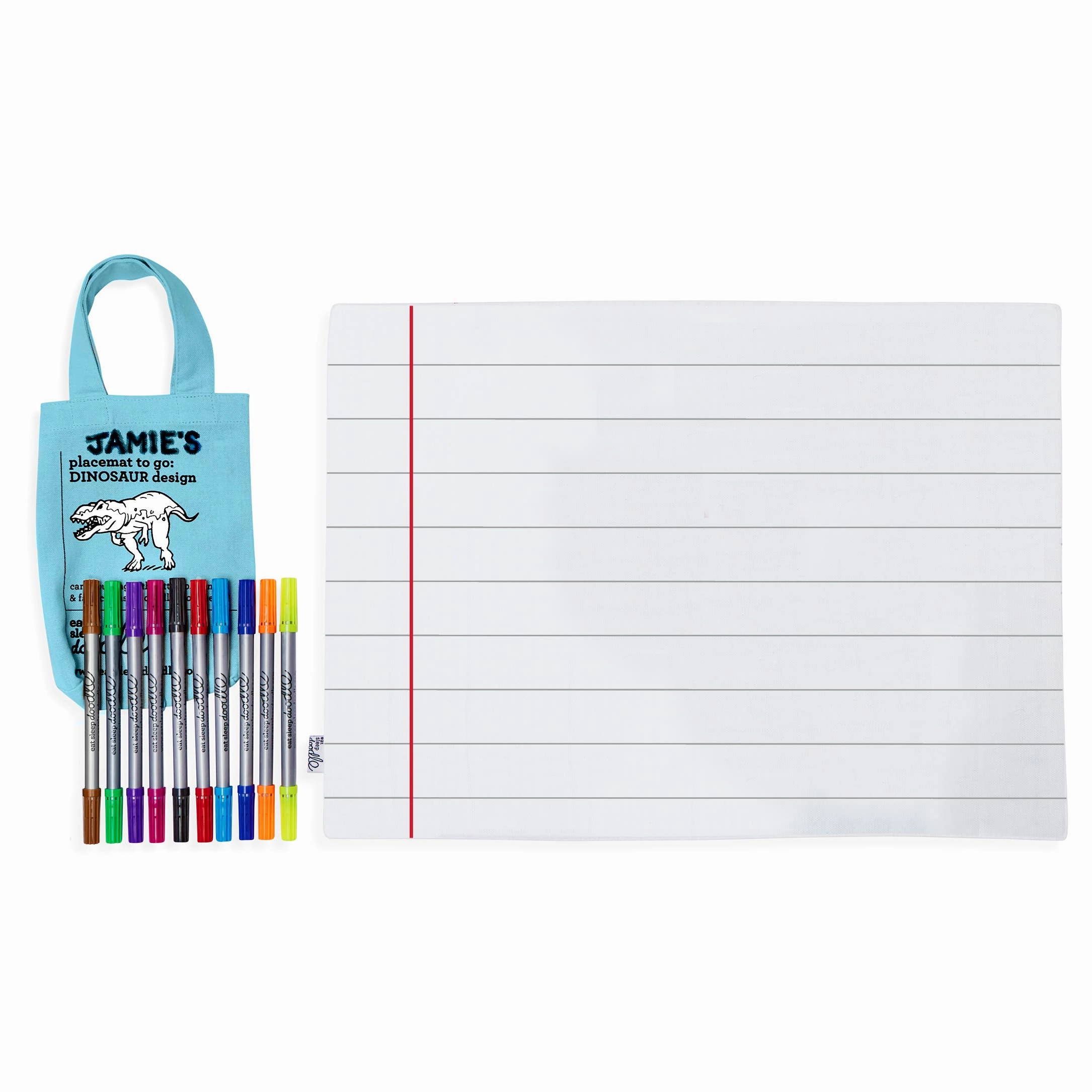Dinosaur Placemat to Go - Colouring Craft Kit