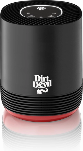 Dirt Devil Air Purifier, Powerful HEPA Filter with 360 Degree Air Intake, Neutralize Odor, Captures 99.97% of Particles, Dust, Pollen, Pet Dander and Smoke, Air Purifiers for Home