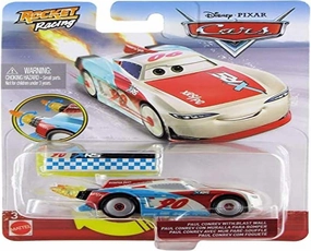 Disney Cars XRS Rocket Racing 1:64 Die Cast Car with Blast Wall: Bumper Save #90 Paul Conrev