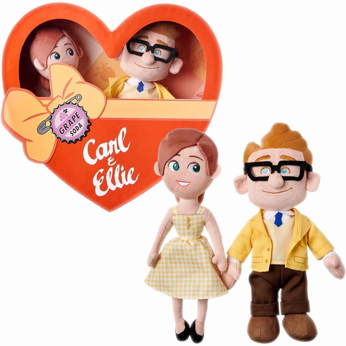 Disney Pixar Carl & Ellie Valentine's Day Plush Set – Up