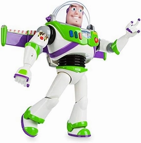 Disney Store Official Buzz Lightyear Interactive Talking Action Figure from Toy Story, Features 10  English Phrases, Interacts with Other Figures and Toys