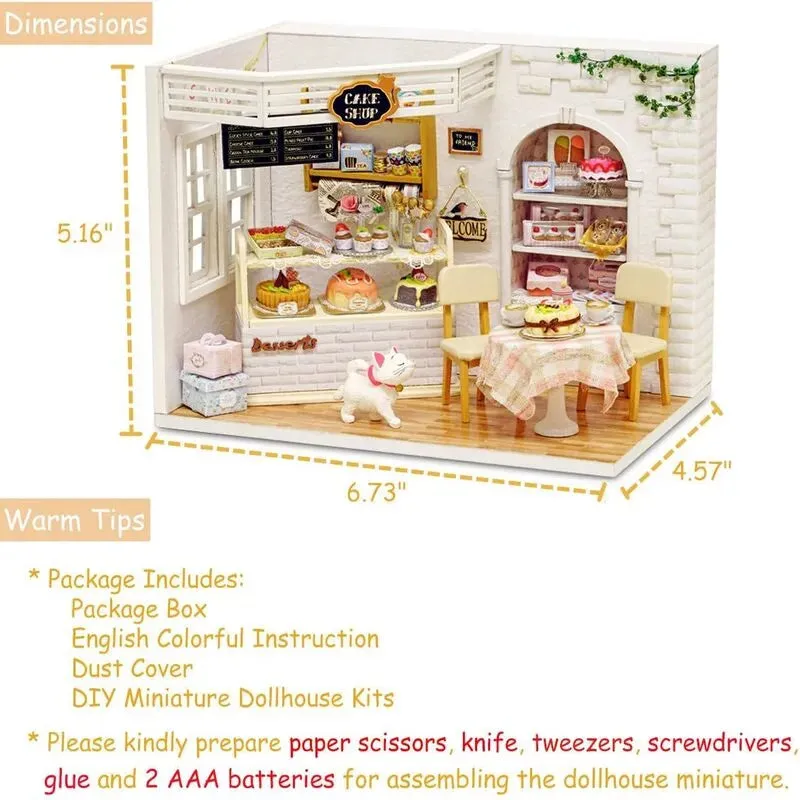 DIY Miniature House | Cake Diary Dollhouse Kit