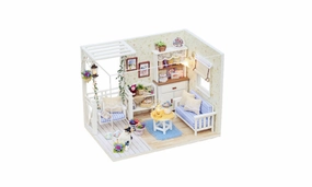 DIY Dollhouse Wooden Kit Mini House Gifts