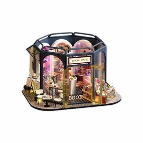 DIY Miniature House | Book Cafe Dollhouse Kit