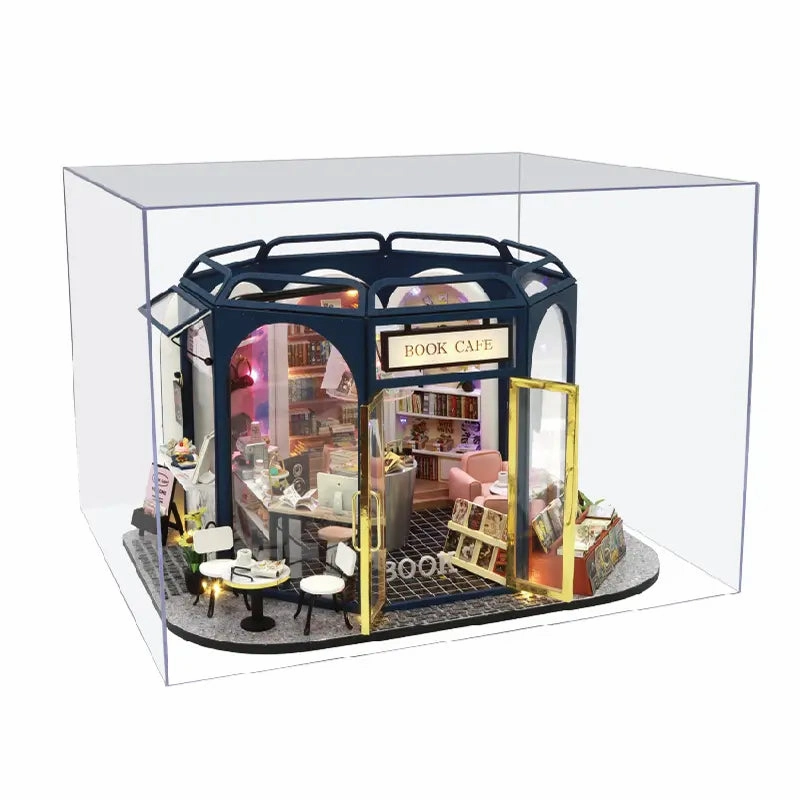 DIY Miniature House | Book Cafe Dollhouse Kit