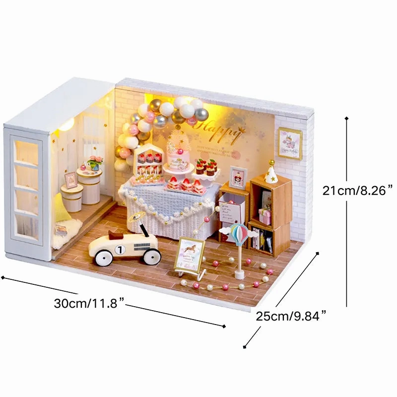 DIY Miniature House | Camp Party Dollhouse Kit