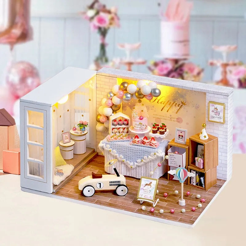 DIY Miniature House | Camp Party Dollhouse Kit