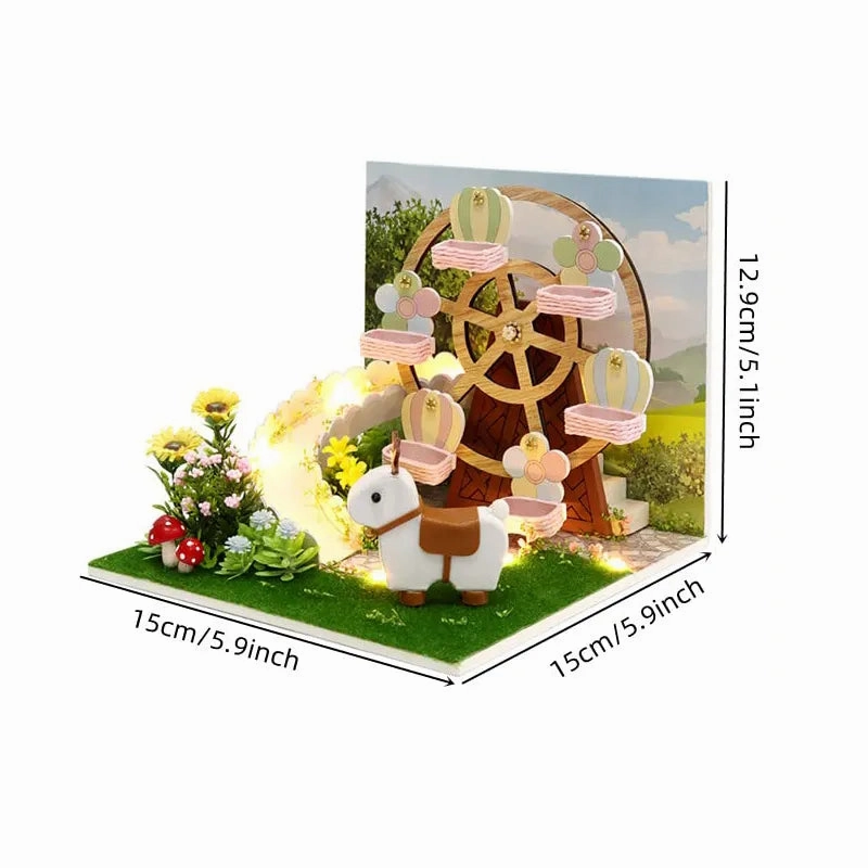 DIY Miniature House | Dream Of The Ferris Wheel Dollhouse Kit
