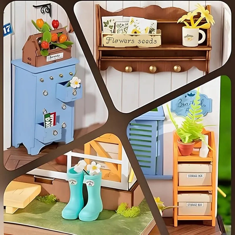 DIY Miniature House | Dreamy Garden House Dollhouse Kit