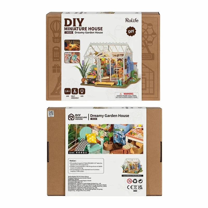 DIY Miniature House | Dreamy Garden House Dollhouse Kit