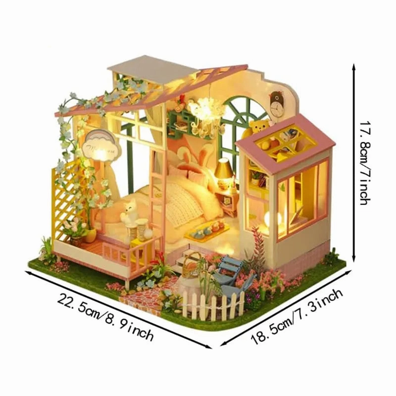 DIY Miniature House | Flower Dreams Dollhouse Kit
