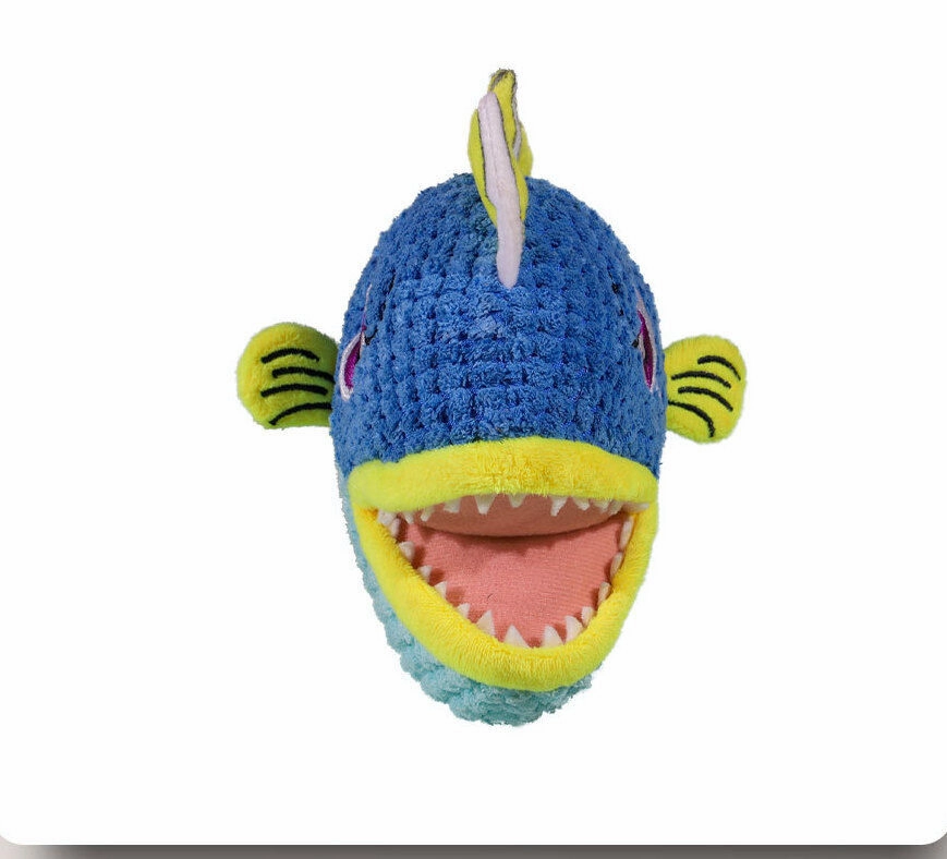 Dog Squeaky Toys Chew Puppy Fluffy Toy Durable Rope Teeth Grinding PET Shark Cat