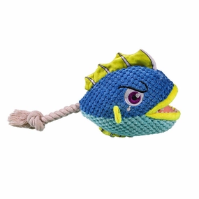 Dog Squeaky Toys Chew Puppy Fluffy Toy Durable Rope Teeth Grinding PET Shark Cat